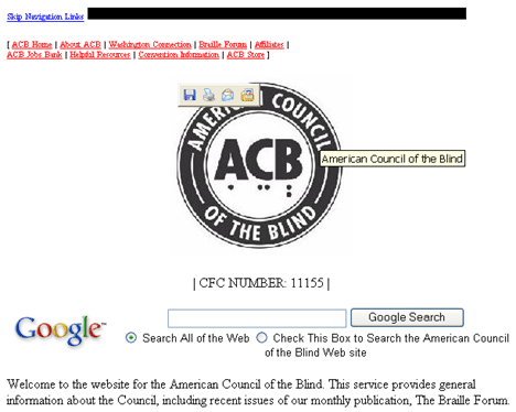 ACB.org screen shot