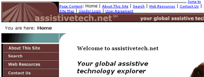 AssistiveTech.org with author's colors off