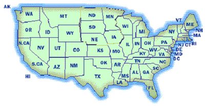 map of US use as image map